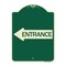 Signmission Left Arrow Entrance Heavy-Gauge Aluminum Architectural Sign, 24" H, G-1824-24235 A-DES-G-1824-24235 - alternate 1